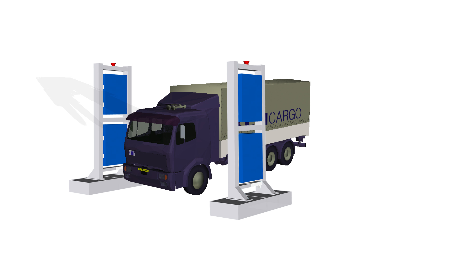 通道式車輛輻射監測系統